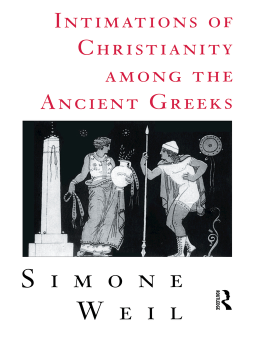 Cover image for Intimations of Christianity Among the Greeks